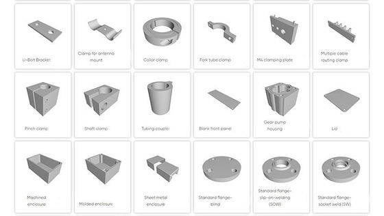 Высокая точность на заказ 2D Алюминиевые детали CNC Металлический токарный станк латунь CNC Сверточная машина Часть